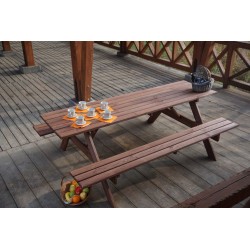 Dřevěný PIKNIK set - 220CM