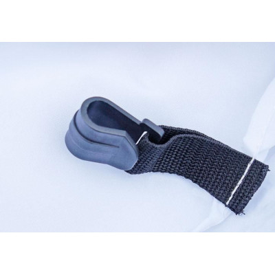 Záhradný párty stan nožnicový 3 x 3 m, biely Garth + 4 bočné steny