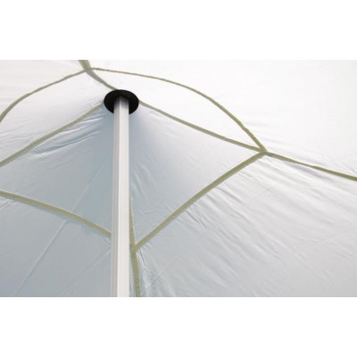 Záhradný párty stan nožnicový 3 x 3 m, biely Garth + 4 bočné steny