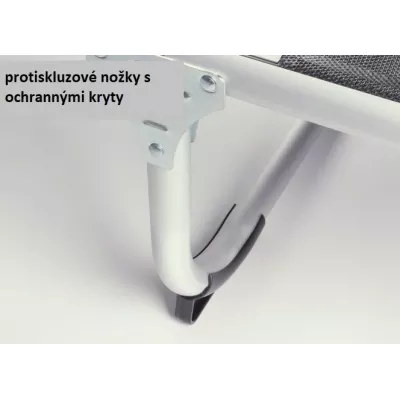 Záhradné skladacie ležadlo so strieškou - čierne