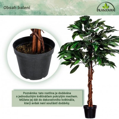PLANTASIA Umelý strom mangovník, 120 cm