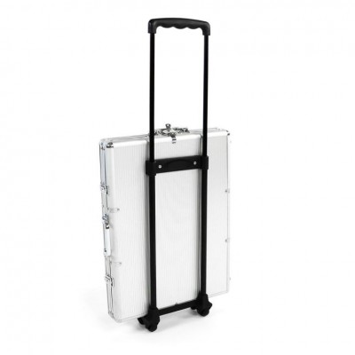 Hliníkový kufor na 1 000 ks žetónov s príslušenstvom Trolley