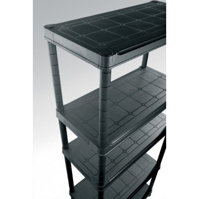 Plastový otvorený regál PLUS 80/5 - 187 x 80 x 40 cm