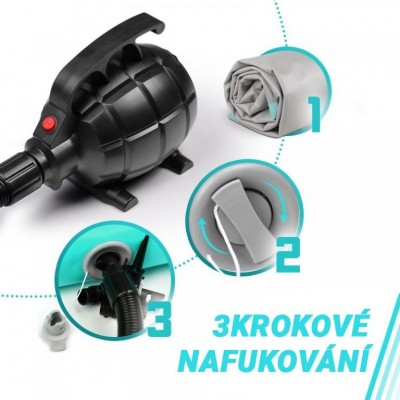 Physionics Airtrack nafukovacia žinienka, 3 m, zelená