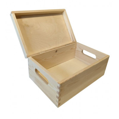 Drevený univerzálny box s vekom, 30 x 20 x 13 cm Drevený univerzálny box s vekom, 30 x 20 x 13 cm
