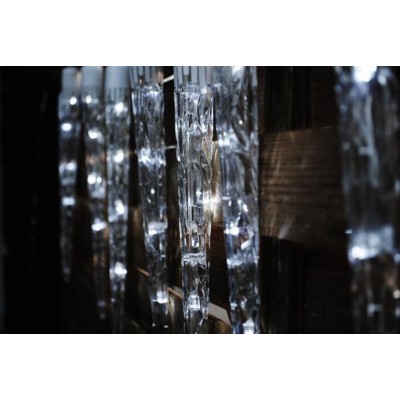 NEXOS Vianočné osvetlenie - cencúle, studeno biele,8 funkcií