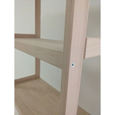 GABONI drevený bukový regál, 3 police, 93 x 70 x 33 cm