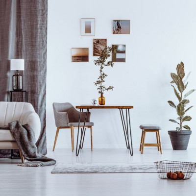 STILISTA nábytková noha z 2 tyčiek, 71 cm, strieborná