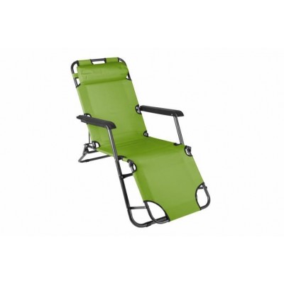 Skladacie záhradné ležadlo - zelené