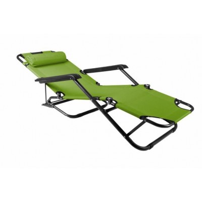 Skladacie záhradné ležadlo - zelené