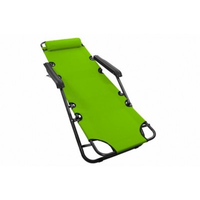 Skladacie záhradné ležadlo - zelené
