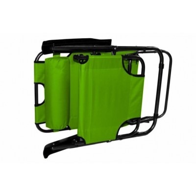 Skladacie záhradné ležadlo - zelené