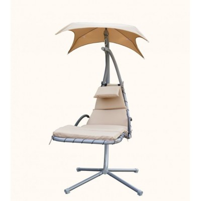 Exkluzívna záhradná hojdačka zo slnečníkom