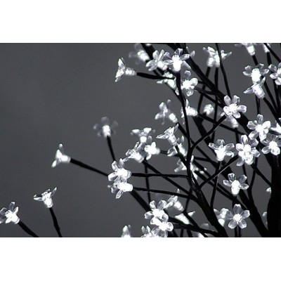 NEXOS Dekoratívny LED strom s kvetmi 1,5 m, studená biela