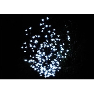 NEXOS Dekoratívny LED strom s kvetmi 1,5 m, studená biela