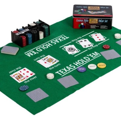 GamesPlanet® Poker set v plechovej dóze, 200 ks