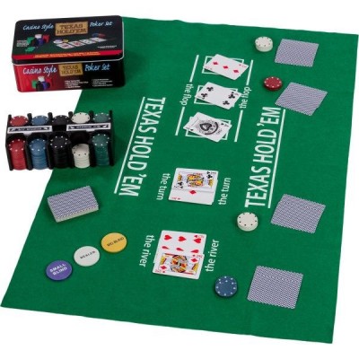 GamesPlanet® Poker set v plechovej dóze, 200 ks