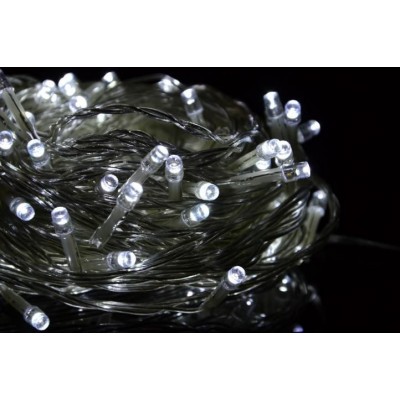 GARTH Vianočná reťaz 9 m, 100 LED diód, studená biela