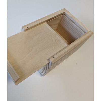 Drevená truhlička na mince, 13,5 x 8 x 10 cm