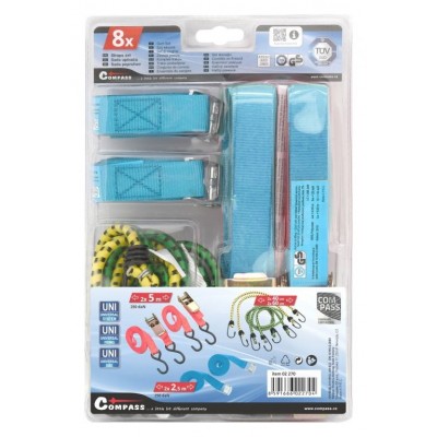 COMPASS upínacia sada, 8 ks, TÜV / GS