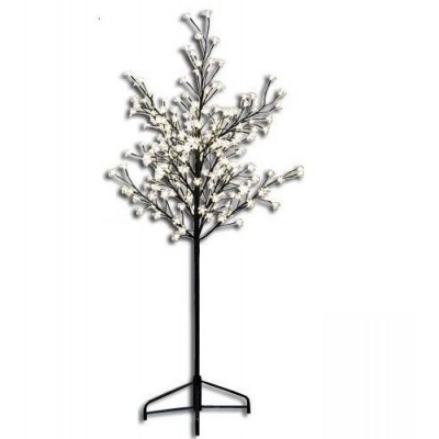 NEXOS Dekoratívny LED strom s kvetmi 1,5 m, teplá biela