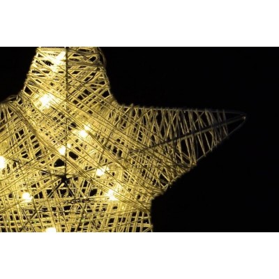 Vianočná dekorácia - hviezda, 25 cm, 10 LED diód