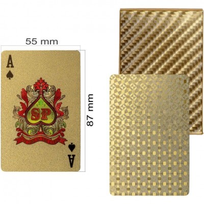 Poker karty plastové - zlaté Poker karty plastové - zlaté