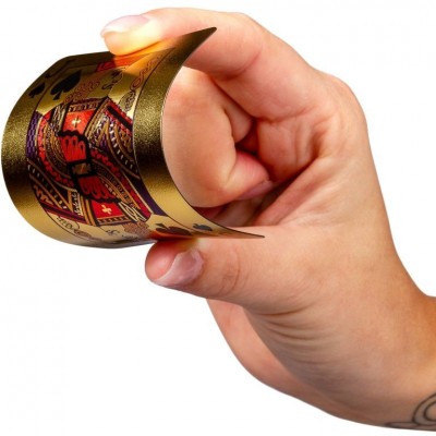 Poker karty plastové - zlaté Poker karty plastové - zlaté
