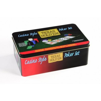 Poker žetóny 200 ks v plechovej dóze