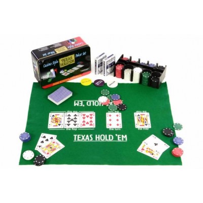 Poker žetóny 200 ks v plechovej dóze