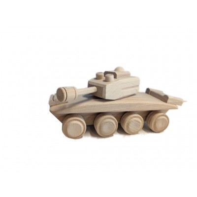 Drevený tank, 22 x 8 x 10 cm