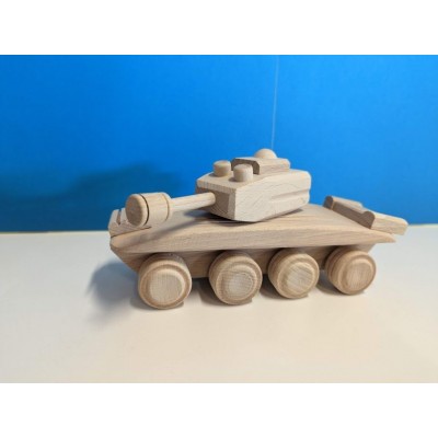 Drevený tank, 22 x 8 x 10 cm