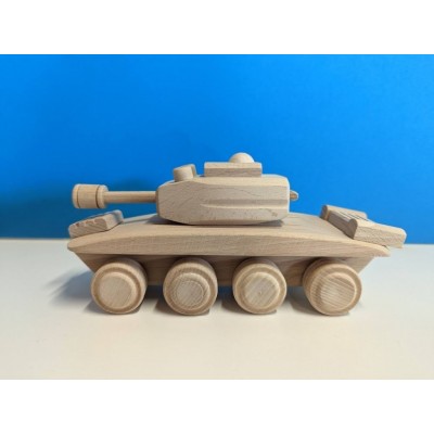 Drevený tank, 22 x 8 x 10 cm