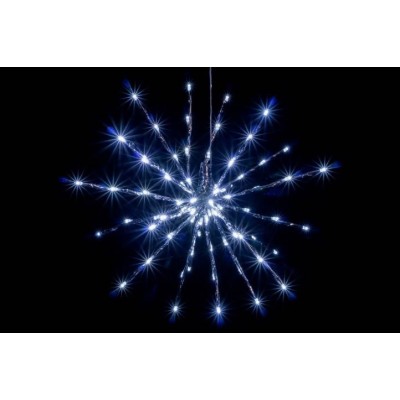 Vianočné osvetlenie - meteorický dážď, stud. biely, 80 LED