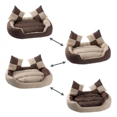 Petstuff pelech pre psa, krémovo- hnedý, 65 x 50 x 20 cm Petstuff pelech pre psa, krémovo- hnedý, 65 x 50 x 20 cm