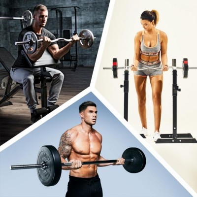 Gorilla Sports Sada posilňovacích tyčí 170 cm + 120 cm, zámky