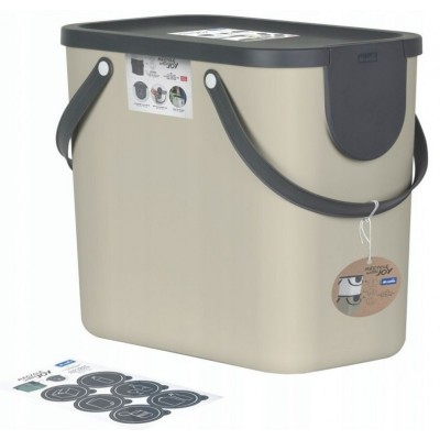 ALBULA box 25 l systém na triedenie odpadu - cappuccino ALBULA box 25 l systém na triedenie odpadu - cappuccino