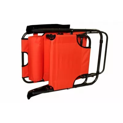 Skladacie záhradné ležadlo - oranžové