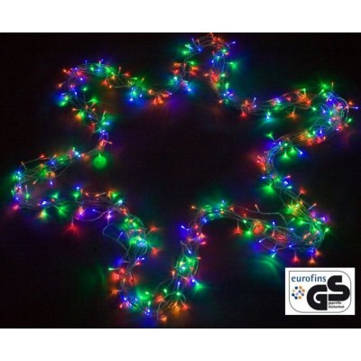 VOLTRONIC Vianočná reťaz 60 m, 600 LED, farebná