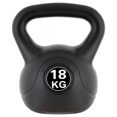 MAXXIVA Kettlebell činka, čierna, 18 kg