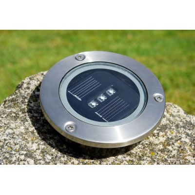 Záhradná sada solárnych vstavaných LED svietidiel Garth 4 ks