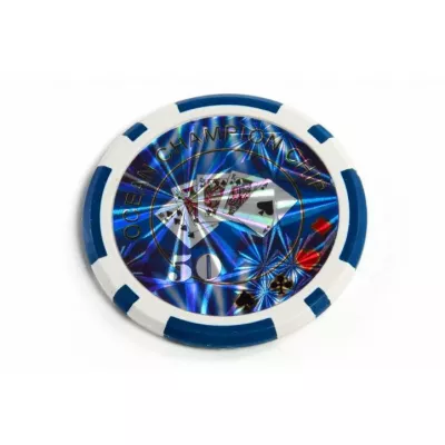 Kusový žetón design Ocean Hodnota  50 - 50 ks