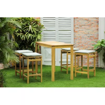 ROJAPLAST Záhradný barový set COLIN, drevený, 37 kg