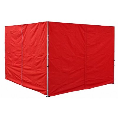 Sada 2 bočných stien pre PROFI záhradný stan 3 x 3 m červená
