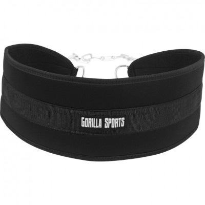 Gorilla Sports Nylonový opasok s reťazou