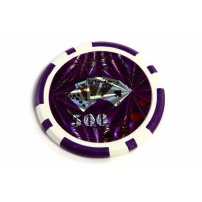 Kusový žeton design Ocean Hodnota 500 - 50 ks