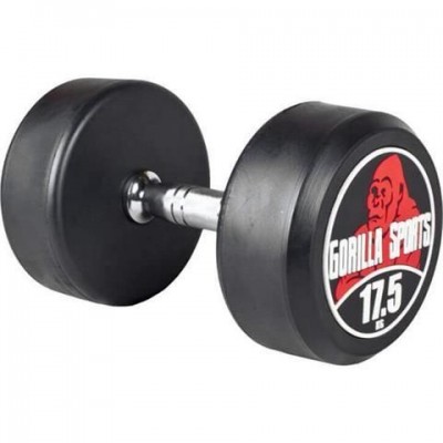 Gorilla Sports Jednoručné činky červeno/biele, 2 x 17,5 kg Gorilla Sports Jednoručné činky červeno/biele, 2 x 17,5 kg