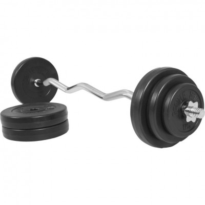 Gorilla Sports Nakladací činkový set, plastové závažie, 35 kg