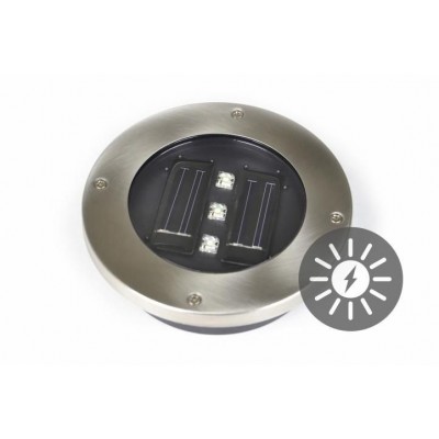 Solárne záhradné vstavané svietidlo Garth s 3 LED diódami