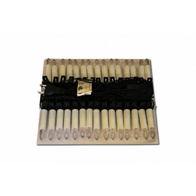 Vianočné sviečky s 30 LED diódami